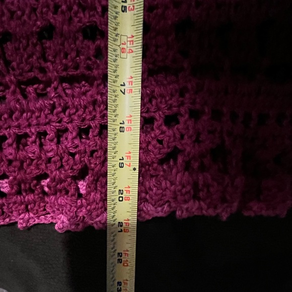Handmade Crochet Pink Poncho - Picture 9 of 9
